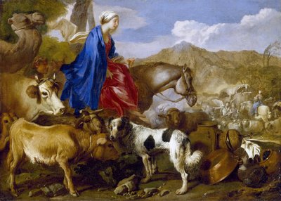 Journey of Rebecca by Giovanni Benedetto Castiglione